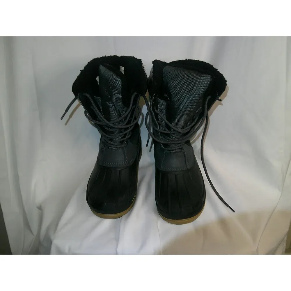 Swiss Tech Gray and Black Winter Lined Duck Boots Waterproof Snow Boots 2